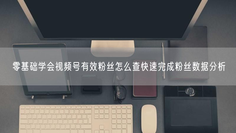 零基础学会视频号有效粉丝怎么查快速完成粉丝数据分析