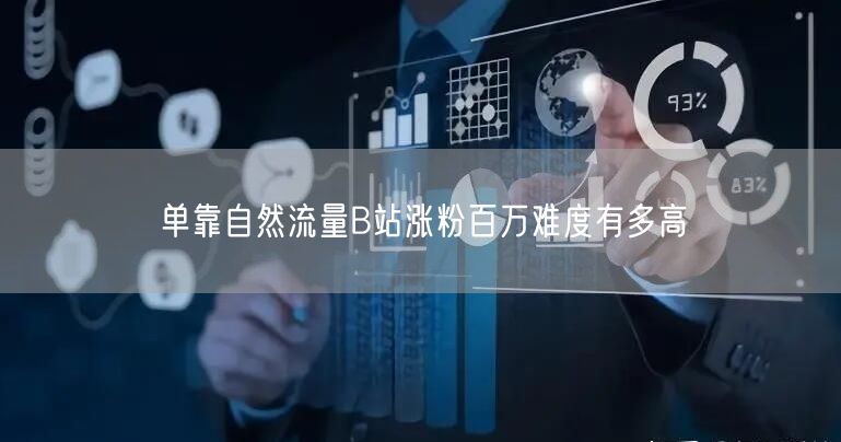 单靠自然流量B站涨粉百万难度有多高