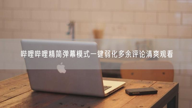 哔哩哔哩精简弹幕模式一键弱化多余评论清爽观看