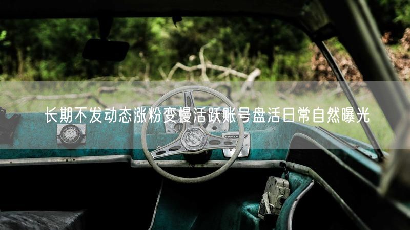 长期不发动态涨粉变慢活跃账号盘活日常自然曝光
