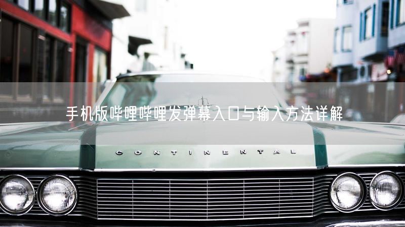 手机版哔哩哔哩发弹幕入口与输入方法详解