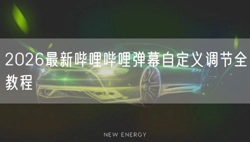 2026最新哔哩哔哩弹幕自定义调节全教程