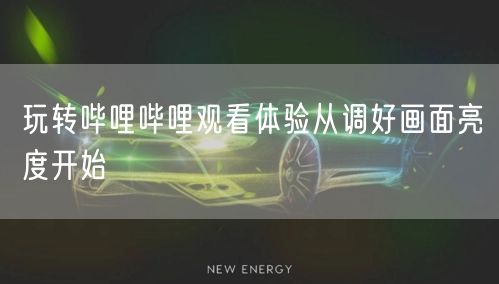 玩转哔哩哔哩观看体验从调好画面亮度开始