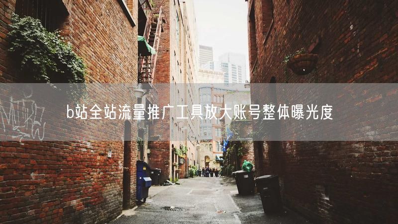 b站全站流量推广工具放大账号整体曝光度