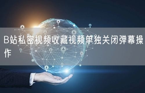 B站私密视频收藏视频单独关闭弹幕操作