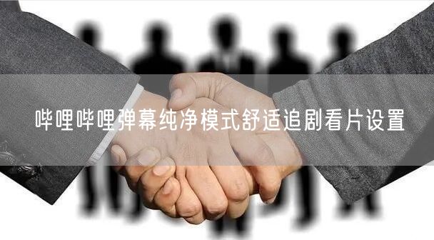 哔哩哔哩弹幕纯净模式舒适追剧看片设置