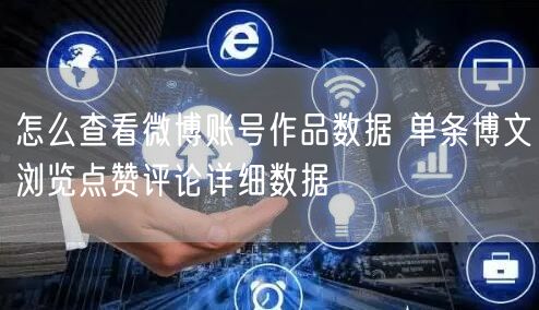 怎么查看微博账号作品数据 单条博文浏览点赞评论详细数据